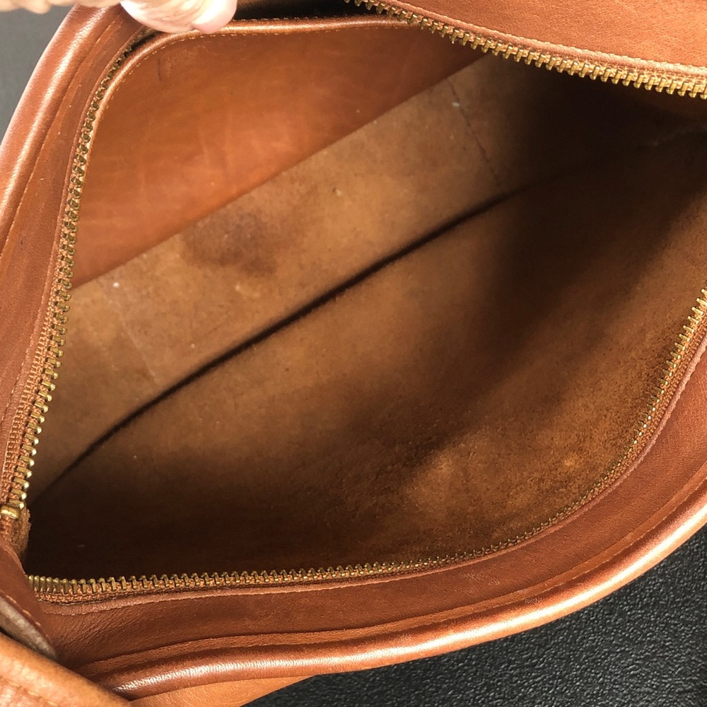 Coach Taft Vintage Bag British Tan USA 1996 #9980 Glovetanned Leather AMAZING - Picture 14 of 17